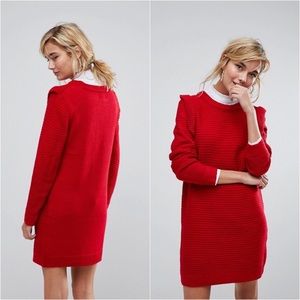 ASOS Willow And Paige Ruffled Sweater Dress